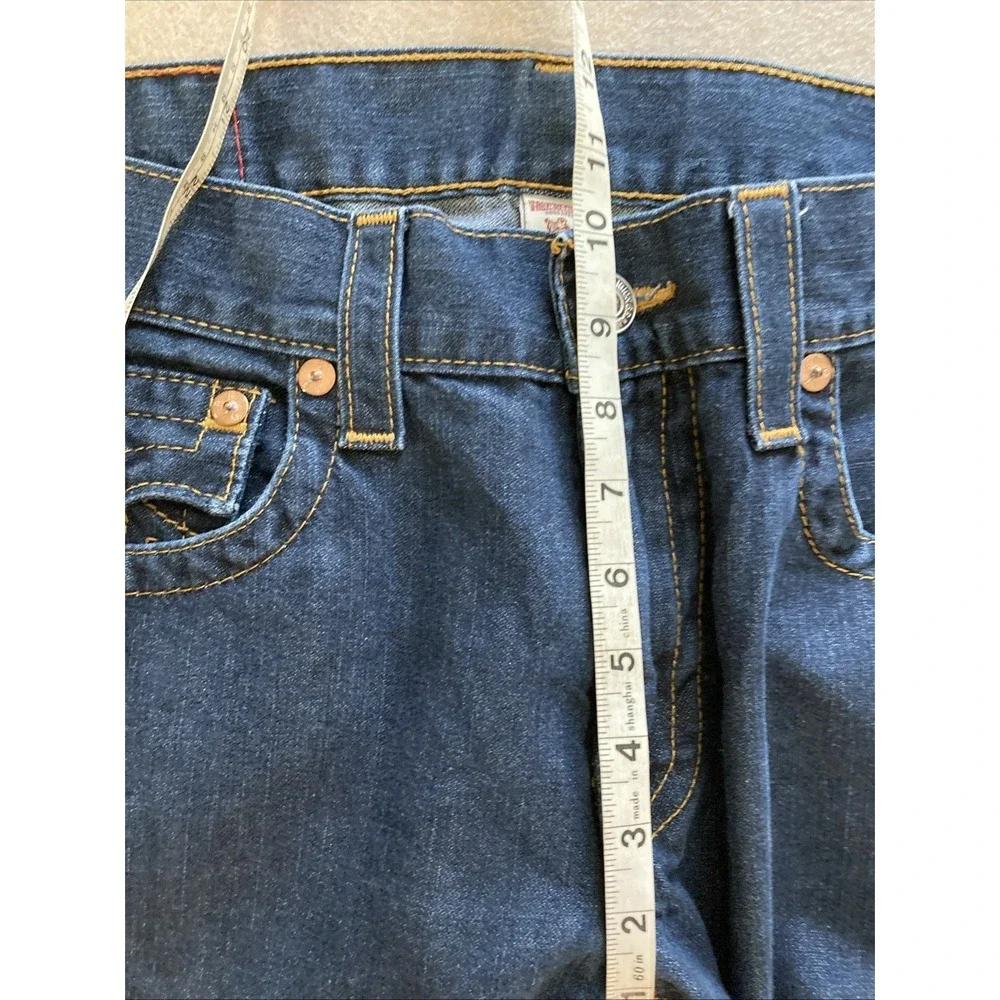 True Religion Men's Straight Jeans - Dark Blue Denim